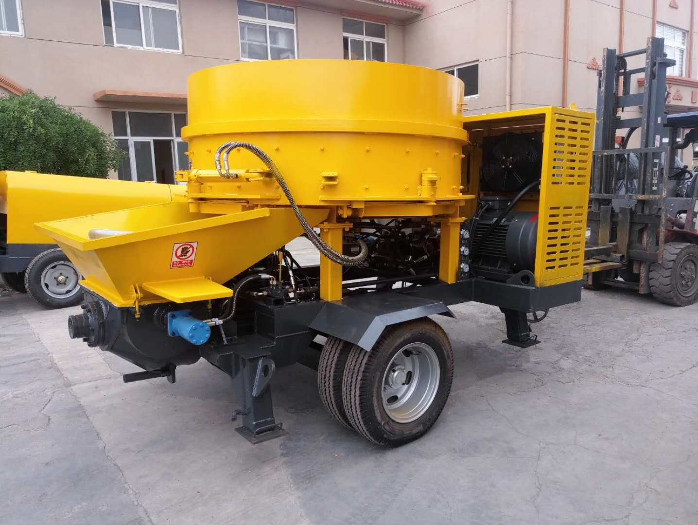 3-disc mixer with conveying pump