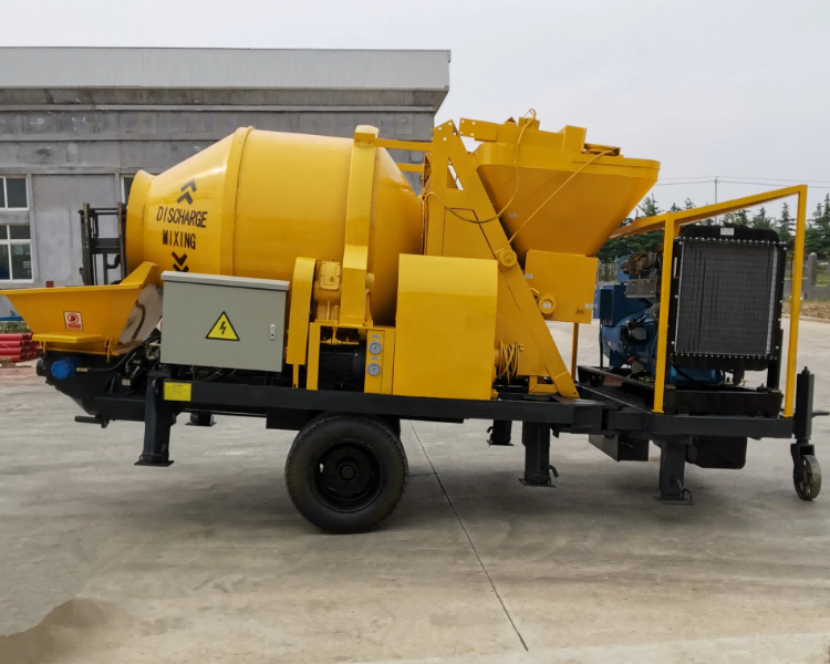 Oil-electric dual-purpose mixing pump drum type