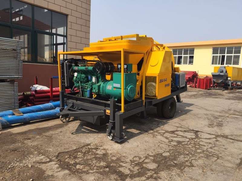 Oil-electric dual-purpose mixing pump drum type