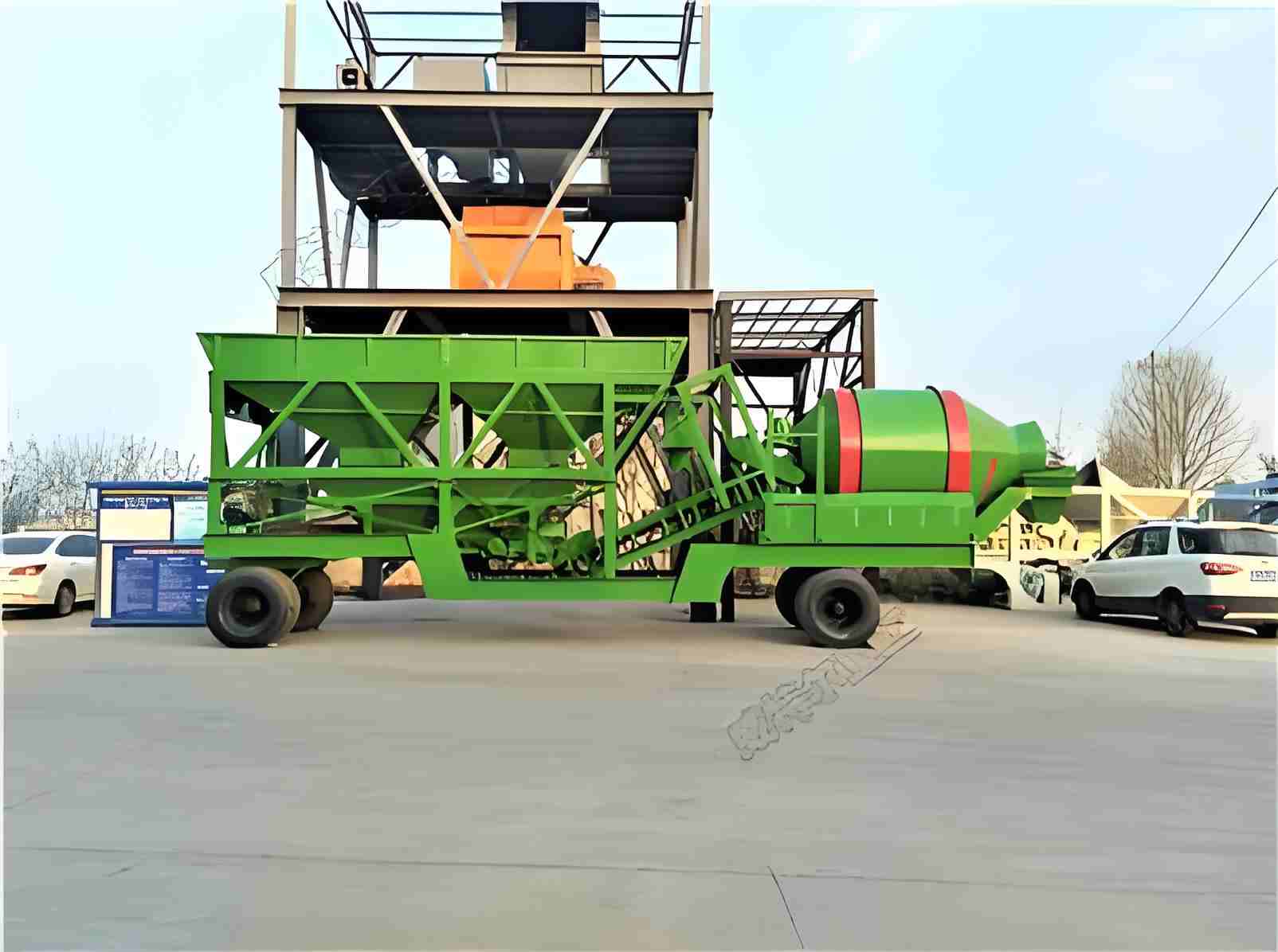 YHZS35 Mobile concrete batching plant