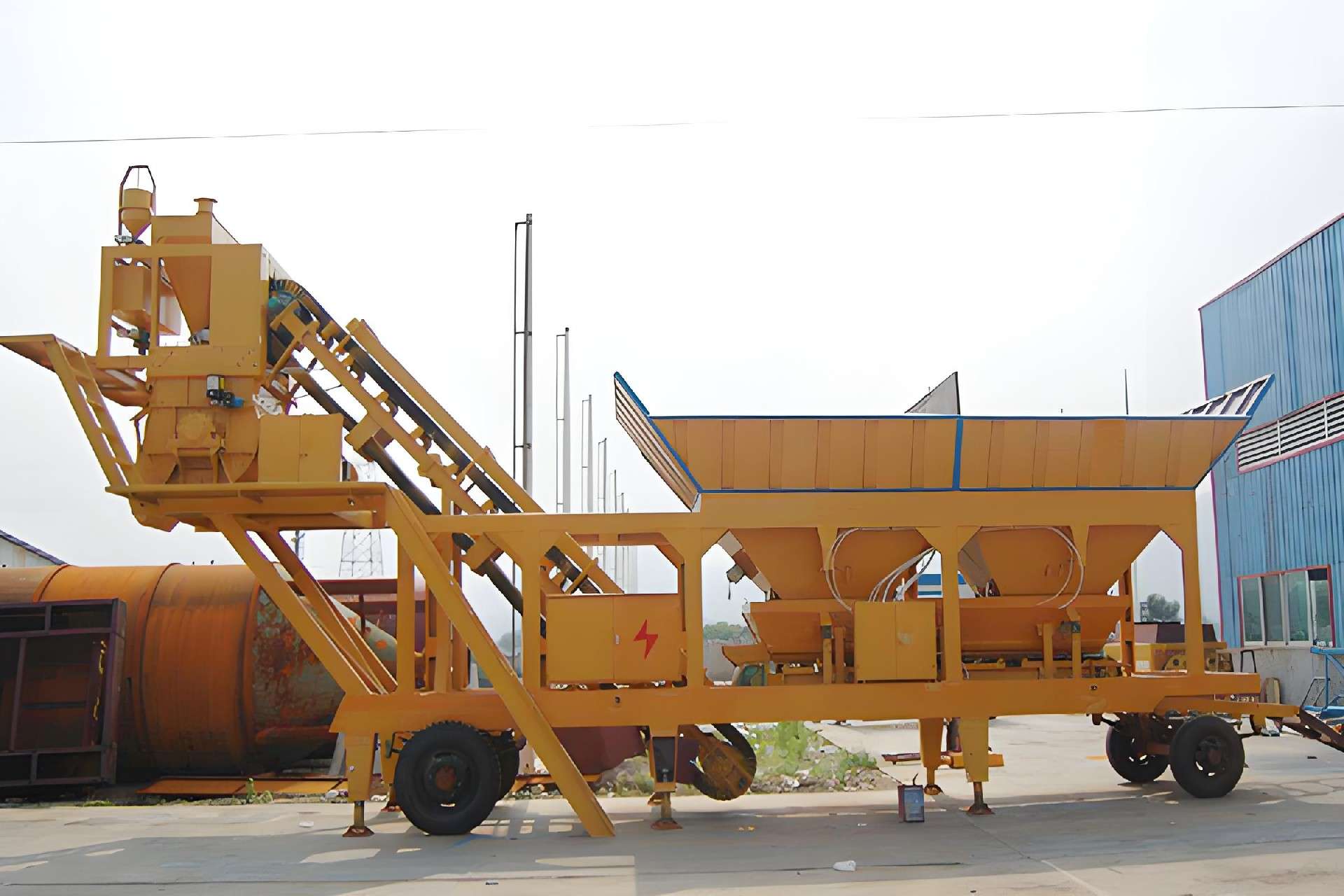 YHZS35 Mobile concrete batching plant