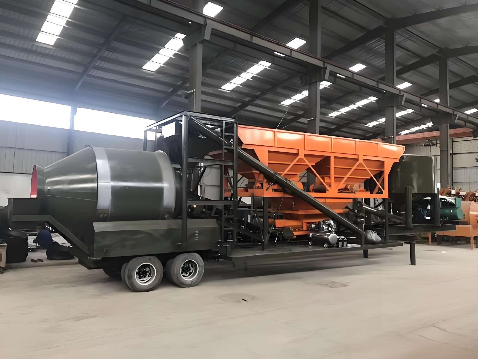 YHZS35 Mobile concrete batching plant