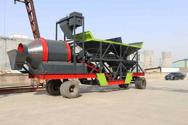 YHZS50 mobile concrete batching plant