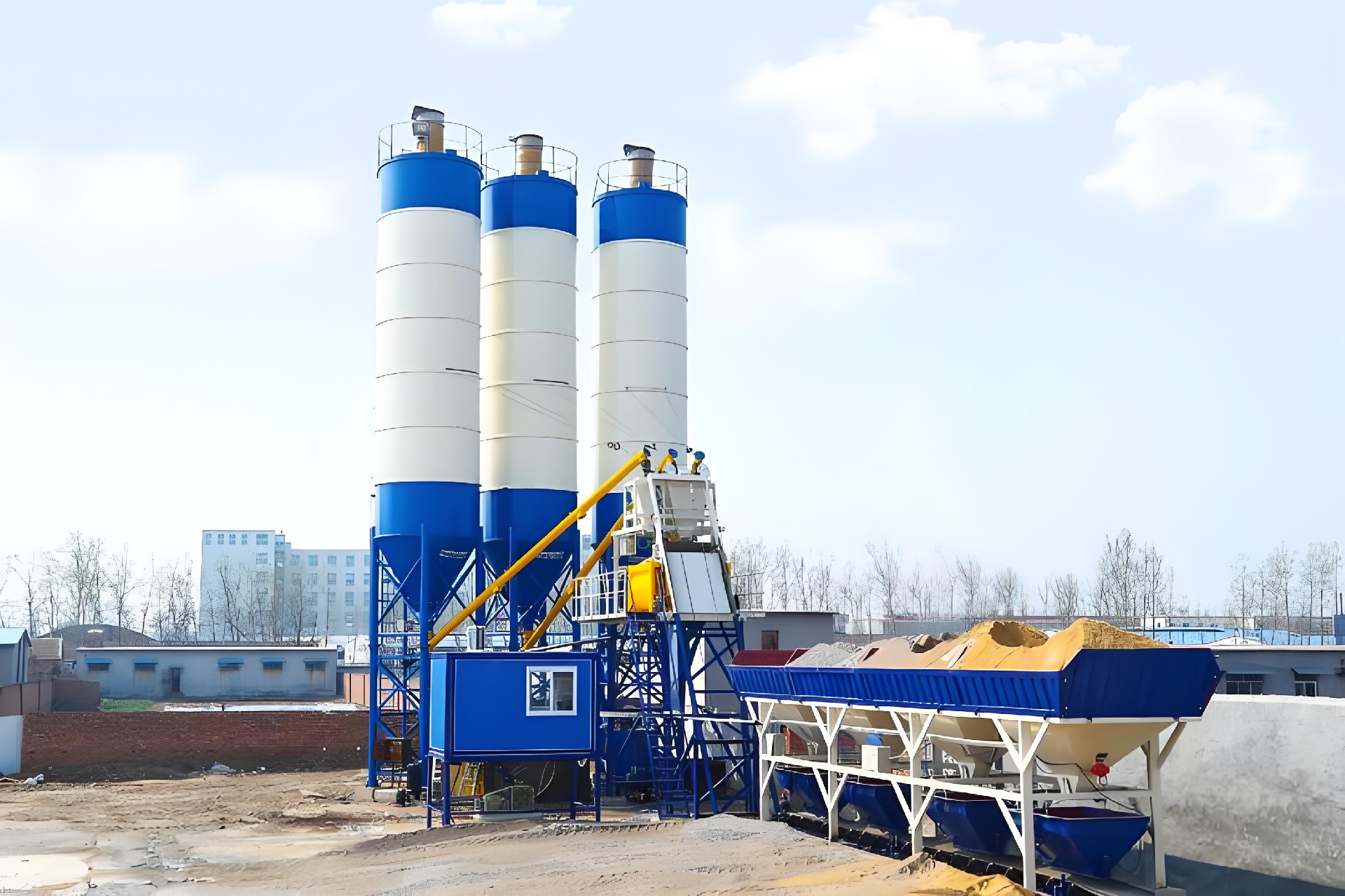 HZS60 concrete mixing plant