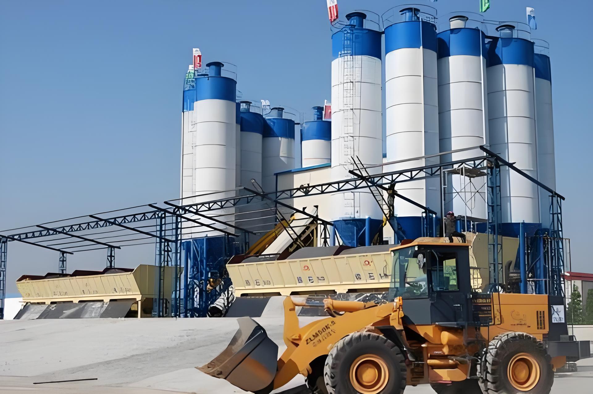 HZS180 concrete batching plant