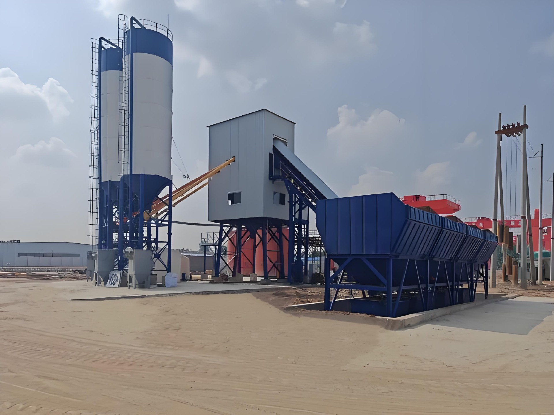 HZS35 concrete batching plant