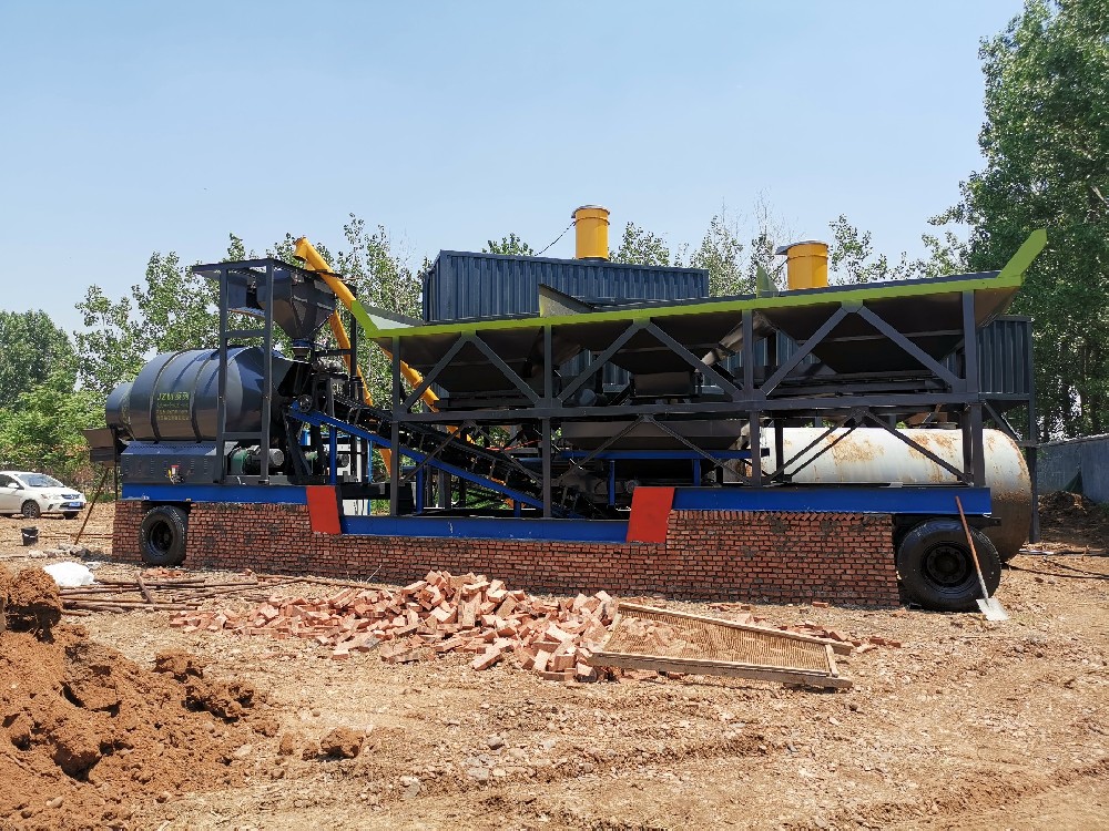 YHZS50 mobile concrete batching plant