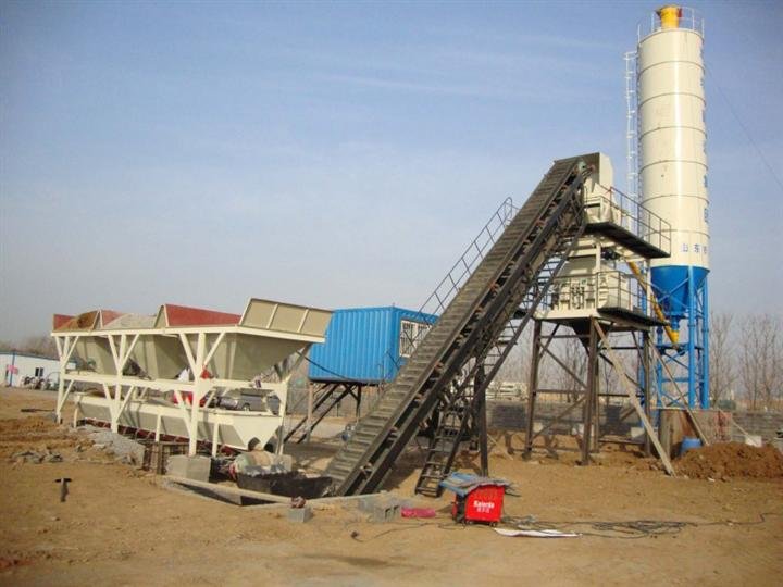 HZS25 concrete mixing plant