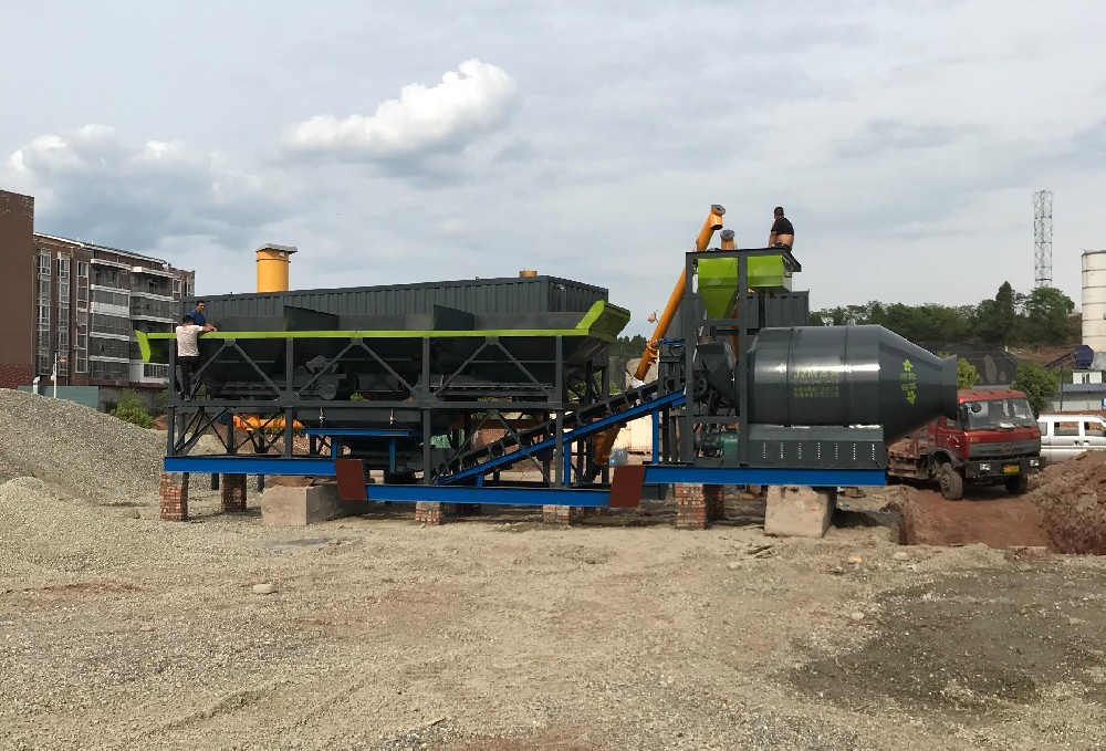 YHZS35 Mobile concrete batching 