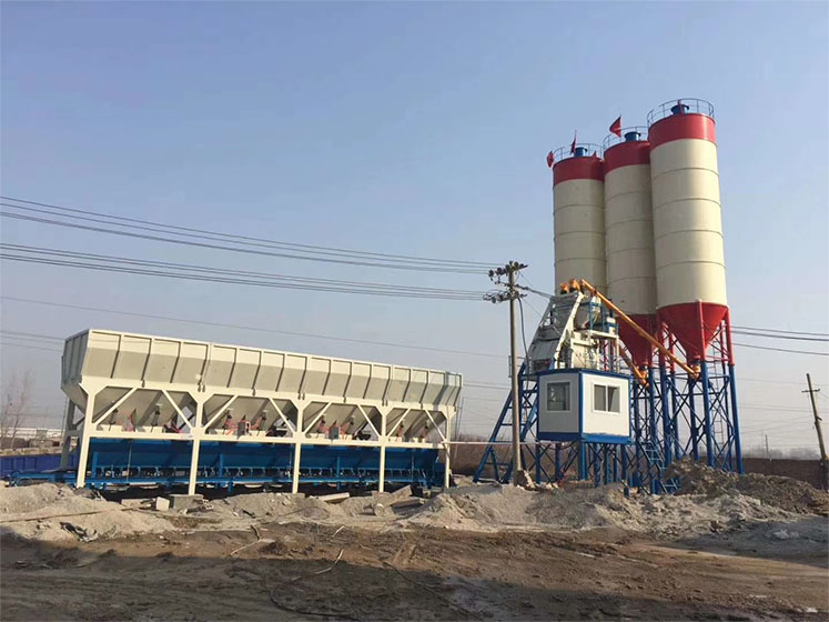 HZS50 concrete batching plant